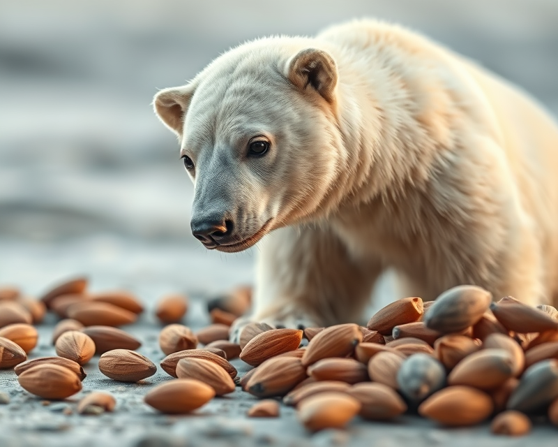 potato, polar bear, almond